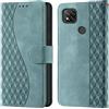 CaseGla Cover per Xiaomi Redmi 9C PU Pelle Custodia Flip Verde niebla