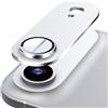 Diruite Protector Lentes per iPhone 17 Air Cristal Templado,HD Protector Cámara+Mate Integrado Aleación Aluminio Proteccion Camara Anti-graffi,Bianco nuvola