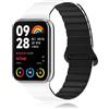 CHANRASI Sportive Cinturini Compatibile con Redmi Watch 4/Xiaomi Mi Band 8 Pro Uomo Donna, Cinturino Magnetiche in Silicone Morbido e Traspirante per Redmi Watch 4/Mi Band 8 Pro nero bianco