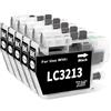 Jhaan 3213 3213XL Cartucce d'inchiostro compatibili con Brother LC3213 Compatibile con Brother MFC-J491DW MFC-J497DW DCP-J572DW DCP-J772DW DCP-J774DW MFC-J890DW MFC-J895DW (5 nero)
