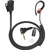 UAYESOK Auricolare radio per walkie talkie, a forma di G, con gancio morbido di sicurezza, con microfono PTT, per Motorola TLKR-T60 T61 T62 T80 T81 T82 T-92 H2O T80 Extreme T82 Extreme (confezione da