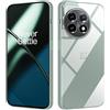 Captor Cover Trasparente per OnePlus 11 5G, Custodia TPU in Silicone Flessibile Morbida e Sottile, Protezione con Bordo Rialzato per Schermo e Protezione Fotocamera (Trasparente)
