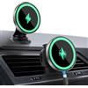 AOOSU Supporto Telefono Auto a Induzione, 15W Caricatore a Induzione Auto Supporto per Telefono Portatile Magnetico Senza Fili