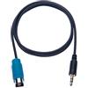 Keple ALPINE kce-236b 3.5 mm Music interfaccia audio cavo AUX-in MP3 cavo adattatore Compatibile con Samsung Galaxy, HTC One, Huawei, Sony Xperia, Lumia, LG, MP3 player alla tua autoradio