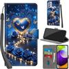 PHINIENLAND Cover per Samsung Galaxy A52 4G/5G / A52s 5G Case PU Pelle Custodia [Kickstand] [Chiusura magnetica] [Slot per Schede], Portafoglio Flip Custodia per Samsung A52,Rose blu
