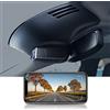 FITCAMX Dash Cam Compatibile con Volvo XC60 2018-2021 2a generazione, S90 V90 2017-2021 2a generazione (Modello A), 4K Car Recorder WiFi, UHD Video 2160P Night Vision, Loop Recording, 64 GB