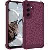 Nuxiady Cover per Samsung Galaxy A25 5G Sottile Silicone Custodia Antiurto Case Aesthetic Motivo Disegni Antigraffio Bumper Cover per Galaxy A25, Leopardo-Rosa