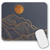AOKSUNOVA Tappetino per il mouse, design piccolo, con motivo Montagne Dorate, 24 x 20 cm, per gaming, ufficio