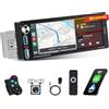 Inefala Autoradio Carplay 1 Din Compatibile con Wireless Android Auto 6,9 Pollici Touchscreen Radio Auto Bluetooth Supporta Vivavoce Mirror Link FM Radio/USB Tipo-C EQ con Telecamera Posteriore