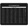 younikat Tappetino per mouse con codice ASCII Tabella I Tasti di scelta rapida I 24 x 19 cm I Mouse Pad di dimensioni standard Antiscivolo I Tasti di scelta rapida I dv829