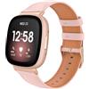 TiMOVO Cinturino Compatibile con Fitbit Versa 4/Versa 3/Sense 2/1, Rosa | Cinturini di Ricambio in vera pelle Classica di prima scelta per Donna e Uomo