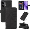 LACAE Cover a Libro per Xiaomi Poco X8 Pro Max - Custodia Flip PU Pelle con Porta Carte, Supporto, Magnetica Case (Black)