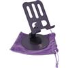 DESKORGA Supporto da scrivania girevole per telefono e tablet, in metallo, lavanda, dissipazione di calore, regolabile 180°/360°, stile moderno, base in metallo, per ufficio - lavanda