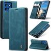 Phernykas Cover per Motorola Moto Edge 60 Fusion/Edge 60 Libro Pelle Portafoglio, [Porta Carte] [Magnetica] Premium PU Flip Wallet Custodia Cellulare Protection Leather Case, Blu-verde