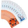 hbatPOWER 60 pezzi batteria per apparecchio acustico durevole/tipo 13 ARANCIO