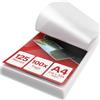 ACROPAQ Fogli plastificatrice - A4, 125 mic, 100 pezzi, Lucido, Qualità premium - Pouches per plastificatrice - 18011