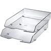 HAN 1028-23 - Vaschetta porta corrispondenza Wave Exklusiv, in polistirene, formato A4, 255 x 66 x 350 mm, colore: Trasparente