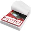 ACROPAQ Fogli plastificatrice A4 opache - Confezione di 100 fogli per plastificare, 2x100 (200) microns, Finitura opaca, Anti-impronte digitali, Angoli arrotondati - Buste plastificazione opaca