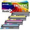 Koala TN248XL TN248 Toner Compatibile per Brother TN248 XL per MFC-L3760CDW MFC-L3740CDWE HL-L3215CW HL-L3220CWE HL-L3240CDW DCP-L3515CDW DCP-L3520CDWE DCP-L3520CDW DCP-L3560CDW Toner (4 Pack)