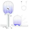 PATEMZON Racchetta Zanzare Elettrica, Anti Zanzare 3000V, Paletta Mosche con Luce LED, Trappola Appeso USB Ricaricabile, Insetti Scacciamosche Portatile per Casa Giardino Campeggio Interni ed Esterni