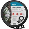 WDB - Bordo flessibile in plastica, lunghezza 20 m, altezza 5 cm, con 40 chiodi di fissaggio, colore nero
