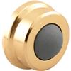 Prime-Line J 4570 1 In., Cast Brass, Bright Brass, Wall Stop with Convex Bumper (Single Pack)