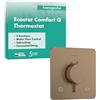 hansgrohe Ecostat Comfort Q - Miscelatore termostatico incasso, Rubinetto termostatico con blocco di sicurezza (SafetyStop) a 40° C, Termostato, 2 utenze, bronzo spazzolato, 33713140