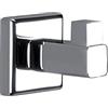 GEDY | Appendiabiti da Parete Colorado in Acciaio Inox e Cromall, Appendi Accappatoio Fissabile con Viti Incluse o Colla, Peso Supportato 7 kg, 4,2x4,2x5cm