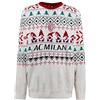 A.C. Milan - Maglione Natalizio, Christmas 2025, Maglione Natale Bambino, Prodotto Ufficiale, Colore Bianco, Taglia 8 Anni