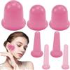 Nizirioo - Set di 7 coppette in silicone per collo, viso e corpo anti-invecchiamento, anticellulite, corpo posteriore