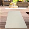 Carpetia Tappeto per esterni resistente alle intemperie con motivo a cerchi in color crema Dimensioni - 80 x 250 cm