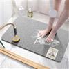 Asvin, Tappetino per vasca da bagno e doccia dalla texture morbida, 88,9 x 40,6 cm, senza ftalati, antiscivolo, comodo, drenante, in PVC, per zone umide, asciugatura rapida