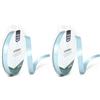 Vaessen Creative Iris Ohyama Ribbon Lyon Wired Nastro di Raso, Blu (Pastello), 9 mm x 10 m (Confezione da 2)