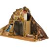 Avilia Presepe Napoletano Natalizio Artigianale con Mulino e Cascata Vera 42x35x43cm - Ideale per le tue Decorazioni Natalizie - Presepe Elegante e Dettagliato Con Personaggi e Animali in Terracotta