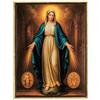 DRW Quadro Madonna Miracolosa con cornice 32x3x42 cm