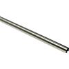 Gardinia 32271 Bastone per Tenda con Binario Interno Ø 20 mm 160 cm, Metallo, Effetto Acciaio Inox