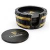 LORD'S ROCKS Guinness - Set di 4 sottobicchieri con supporto, design a botte di birra, in legno, perfetti per bar e feste di casa