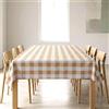 Gilania Tovaglia Rettangolare Stampata Misto Cotone, 140x180 cm Quadri Ocra
