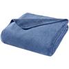 WOHNWOHL WODE001.9 - Coperta in Cotone, 200 x 150 cm, Colore: Cobalto