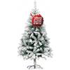 Avilia Albero di Natale Artificiale Innevato di 180 cm con 715 Rami. Perfetto per Interni, Pronto per Essere Decorato con Luci e Ornamenti Natalizi con Base in Metallo e Innesto Facile Ø 100 cm