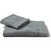 Caleffi 71648 Cotone Ricamata Asciugamano Ospite, Standard, Grigio