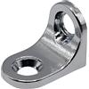 M4TEC Staffe per scaffali in acciaio robusto per fissaggio scaffali armadio - 22 mm di portata 22 x 14 x 16,5 mm - Confezione da 10 cromato