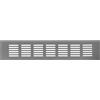 LIRAST 300x60mm Argento Griglia di Ventilazione in Alluminio - Griglie D'Aerazione per Mobili