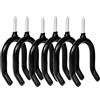 Duronge Gudalea 12 ganci da parete per garage, ganci a vite a forma di U, organizer per attrezzi da garage e giardino, per pale e rastrelli, include 12 tasselli