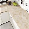 HotDecor Carta Da Parati Adesiva Effetto Marmo Per Mobili Rivestimento Cucina Beige Pellicola Adesiva Per Mobili Armadio Carta Da Parati Moderna Lavabile Rotolo Pellicole Per Cucine 40cm x 200cm