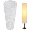 WIYETY Lampada da terra in carta 95 cm, paralume in stile nordico, copertura della luce, paralume di carta, paralume di ricambio per soggiorno, camera da letto
