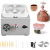 Jradse Tornio per Ceramica Mini Ruota di Ceramica Elettrica 2000 giri/min,Macchina Ceramica con Giradischi da 6,5/10 cm Tornio,per Negozi di Ceramica Fai Da Te e Hobbisti
