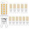 Eco.Luma Lampadina LED G9 3W dimmerabile, bianco caldo 2700K, equivalente 50 W alogena, 500 lm, G9 230 V, risparmio energetico, senza lampeggiamento, confezione da 12