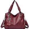 BUKESIYI Donna Borse a Mano Borsa a Tracoll Marca Spalla Elegante Tote 2026 PU Pelle IT77464 Blu