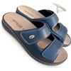 GRÜNLAND il benessere è naturale GRUNLAND ciabatte donna Comfort flex duo 2026 a strappi e inserto soft alluce valgo plantare estraibile DRY SOFT (blu zona flex, 37, Sistema Taglie Calzature EU, Adulto, Donna, Numero, Media, 37)